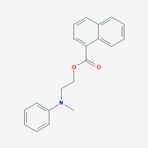 2-[Methyl(phenyl)amino]ethyl naphthalene-1-carboxylate