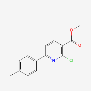 B1446340 Ethyl 2-chloro-6-(4-methylphenyl)nicotinate CAS No. 1993322-27-2