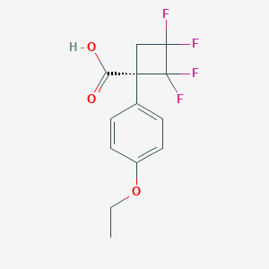 (1R)-1-(4-Ethoxyphenyl)-2,2,3,3-tetrafluorocyclobutane-1-carboxylic acid