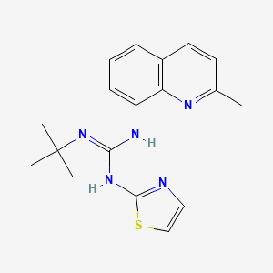 Guanidine, 1-tert-butyl-2-(2-methyl-8-quinolyl)-3-(2-thiazolyl)-