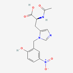 N-Acetyl-3-[(2-hydroxy-5-nitrophenyl)methyl]-L-histidine