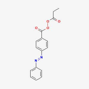 Propanoyl 4-phenyldiazenylbenzenecarboperoxoate