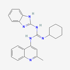 N-1H-Benzimidazol-2-yl-N'-cyclohexyl-N''-(2-methyl-4-quinolinyl)guanidine