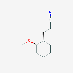 3-[(1S,2S)-2-methoxycyclohexyl]propanenitrile