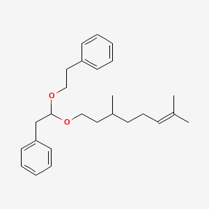 (2-(1-((3,7-Dimethyl-6-octenyl)oxy)-2-phenylethoxy)ethyl)benzene