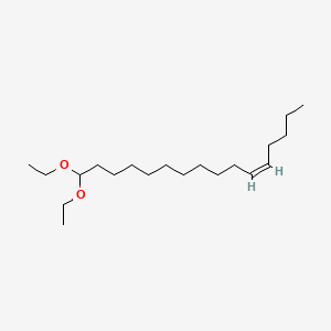 molecular formula C20H40O2 B14463658 5-Hexadecene, 16,16-diethoxy-, (5Z)- CAS No. 71393-92-5