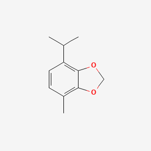 molecular formula C11H14O2 B14463701 4-Methyl-7-(propan-2-yl)-2H-1,3-benzodioxole CAS No. 72096-95-8