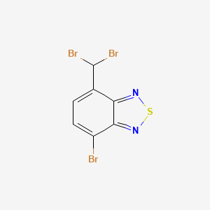 molecular formula C7H3Br3N2S B1446372 4-Bromo-7-(dibromomethyl)benzo[c][1,2,5]thiadiazole CAS No. 1239277-96-3
