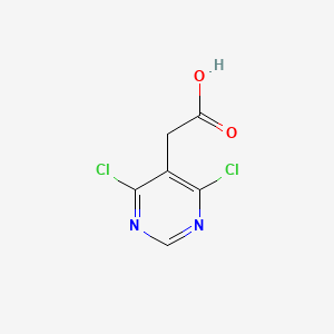 molecular formula C6H4Cl2N2O2 B1446375 2-(4,6-二氯嘧啶-5-基)乙酸 CAS No. 933702-89-7