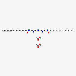 molecular formula C48H99N5O6 B14463765 N,N'-(Iminobis(ethyleneiminoethylene))distearamide diacetate CAS No. 68109-66-0