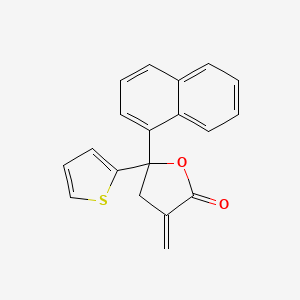 3-Methylidene-5-(naphthalen-1-yl)-5-(thiophen-2-yl)oxolan-2-one