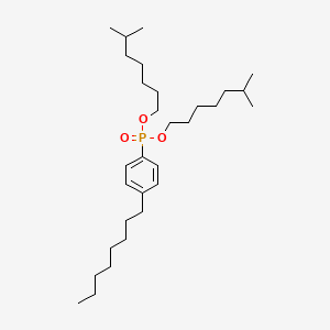 molecular formula C30H55O3P B14463894 Diisooctyl p-octylphenyl phosphite CAS No. 68133-13-1