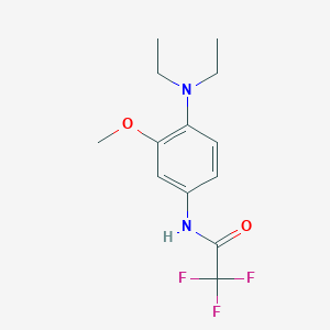 molecular formula C13H17F3N2O2 B14463938 N-[4-(Diethylamino)-3-methoxyphenyl]-2,2,2-trifluoroacetamide CAS No. 67699-59-6