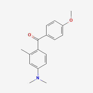 molecular formula C17H19NO2 B14463961 [4-(Dimethylamino)-2-methylphenyl](4-methoxyphenyl)methanone CAS No. 65786-57-4