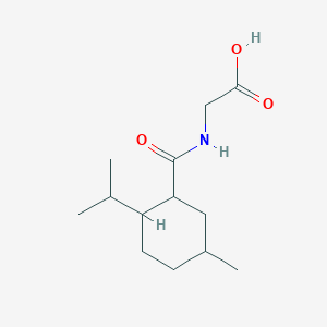 molecular formula C13H23NO3 B14464004 N-[5-Methyl-2-(propan-2-yl)cyclohexane-1-carbonyl]glycine CAS No. 73410-18-1