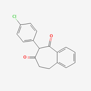 6-(4-Chlorophenyl)-8,9-dihydro-5h-benzo[7]annulene-5,7(6h)-dione