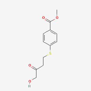 Methyl 4-(4-hydroxy-3-oxo-butyl)sulfanylbenzoate