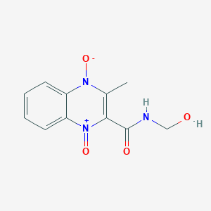 2-[(Hydroxymethyl)carbamoyl]-3-methyl-1-oxoquinoxalin-1-ium-4(1H)-olate