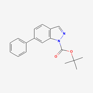 molecular formula C18H18N2O2 B1446421 1-BOC-6-苯基-1H-吲唑 CAS No. 1227270-29-2
