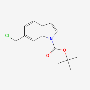 molecular formula C14H16ClNO2 B1446424 叔丁基 6-(氯甲基)-1H-吲哚-1-甲酸酯 CAS No. 1820685-06-0