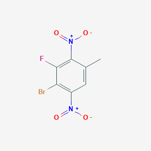 molecular formula C7H4BrFN2O4 B1446427 4-Bromo-2,5-dinitro-3-fluorotoluene CAS No. 1352396-28-1