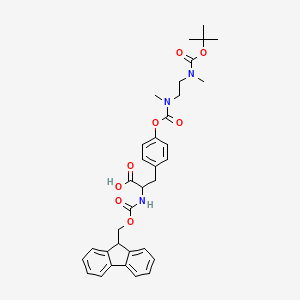 molecular formula C34H39N3O8 B1446430 Fmoc-Tyr(Boc-Nmec)-OH CAS No. 1033814-21-9