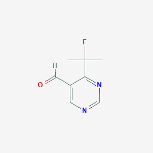 molecular formula C8H9FN2O B1446433 4-(1-Fluoro-1-methyl-ethyl)-pyrimidine-5-carbaldehyde CAS No. 1427195-14-9