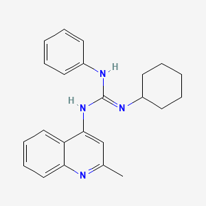 Guanidine, 1-cyclohexyl-2-(2-methyl-4-quinolyl)-3-phenyl-