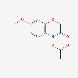 2H-1,4-Benzoxazin-3(4H)-one, 4-(acetyloxy)-7-methoxy-