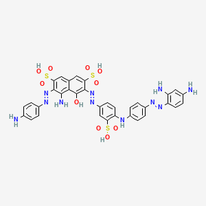 2,7-Naphthalenedisulfonic acid, 4-amino-3-[(4-aminophenyl)azo]-6-[[4-[[4-[(2,4-diaminophenyl)azo]phenyl]amino]-3-sulfophenyl]azo]-5-hydroxy-