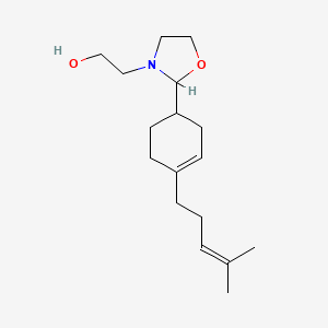 2-{2-[4-(4-Methylpent-3-en-1-yl)cyclohex-3-en-1-yl]-1,3-oxazolidin-3-yl}ethan-1-ol