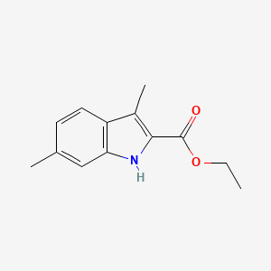 molecular formula C13H15NO2 B1446439 3,6-Dimethylindole-2-ethyl carboxylate CAS No. 1227268-79-2