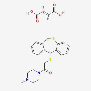 1-(((6,11-Dihydrodibenzo(b,e)thiepin-11-yl)thio)acetyl)-4-methylpiperazine maleate