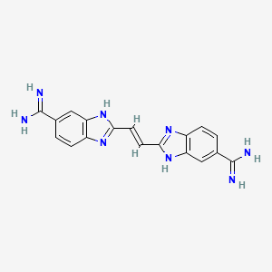 2,2'-(1,2-Ethenediyl)bis(1H-benzimidazole-5-carboximidamide)