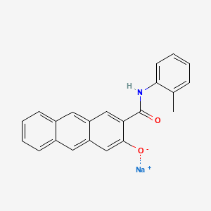 2-Anthracenecarboxamide, 3-hydroxy-N-(2-methylphenyl)-, monosodium salt