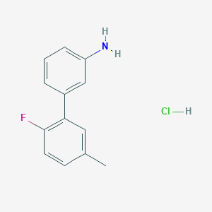 molecular formula C13H13ClFN B1446445 3-(2-Fluoro-5-methylphenyl)aniline hydrochloride CAS No. 1373233-03-4