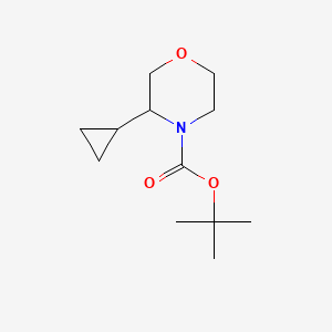 molecular formula C12H21NO3 B1446454 4-Boc-3-环丙基-吗啉 CAS No. 1414958-23-8