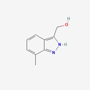 molecular formula C9H10N2O B1446455 1h-Indazole-3-methanol,7-methyl- CAS No. 1352398-49-2