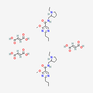 (E)-but-2-enedioic acid;N-[(1-ethylpyrrolidin-2-yl)methyl]-4-methoxy-2-propylpyrimidine-5-carboxamide