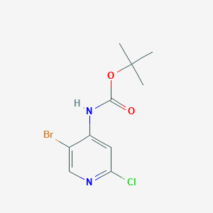 molecular formula C10H12BrClN2O2 B1446465 tert-Butyl 5-bromo-2-chloropyridin-4-ylcarbamate CAS No. 1820683-84-8