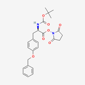 B1446466 2,5-Dioxoazolidinyl (2R)-2-[(tert-butoxy)carbonylamino]-3-[4-(phenylmethoxy)phenyl]propanoate CAS No. 1213900-67-4