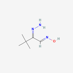 (NE)-N-[(2Z)-2-hydrazinylidene-3,3-dimethylbutylidene]hydroxylamine