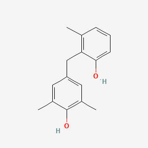 4-[(2-Hydroxy-6-methylphenyl)methyl]-2,6-dimethylphenol