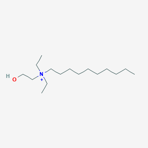 molecular formula C16H36NO+ B14464722 N,N-Diethyl-N-(2-hydroxyethyl)decan-1-aminium CAS No. 72255-20-0