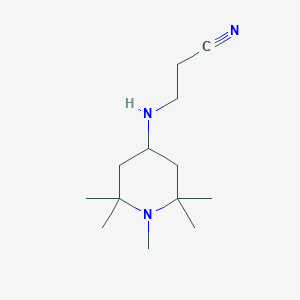 3-[(1,2,2,6,6-Pentamethylpiperidin-4-YL)amino]propanenitrile