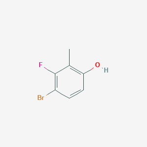 B1446474 4-Bromo-3-fluoro-2-methylphenol CAS No. 1262516-23-3