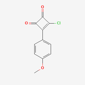 3-Chloro-4-(4-methoxyphenyl)cyclobut-3-ene-1,2-dione