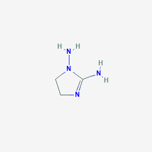 molecular formula C3H8N4 B144648 4,5-二氢咪唑-1,2-二胺 CAS No. 126127-19-3
