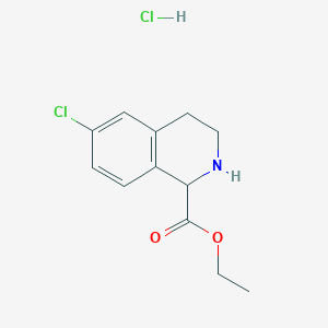 Ethyl 6-chloro-1,2,3,4-tetrahydro-isoquinoline-1-carboxylate hydrochloride