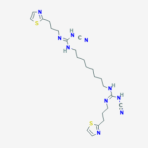 N,N'-Octane-1,8-diylbis{N'-cyano-N''-[3-(1,3-thiazol-2-yl)propyl]guanidine}